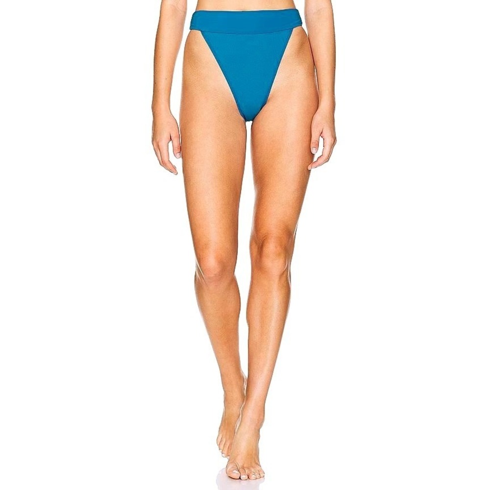 L*Space Lola Bikini Bottom Mediterranean Teal Size Small